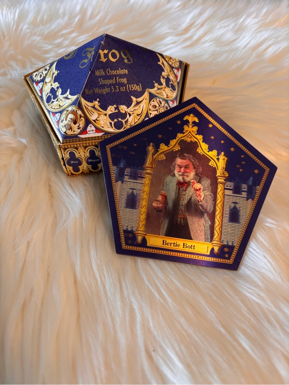 Harry Potter Chocolate Frog Bertie Bott Trading Card with Box